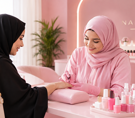 Pink Nail PolishAdd a touch of pink with a complimentary nail polish experience by NAILS.